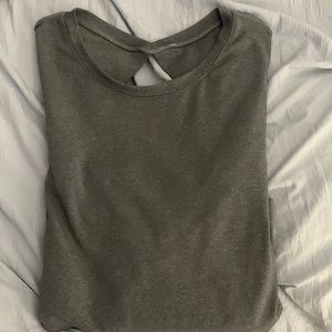 Lululemon gray back cut out sweatshirt size small